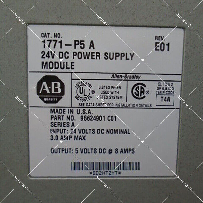 Allen Bradley 1771-P5 A PLC 5 24VDC Power Supply - ALLEN BRADLEY