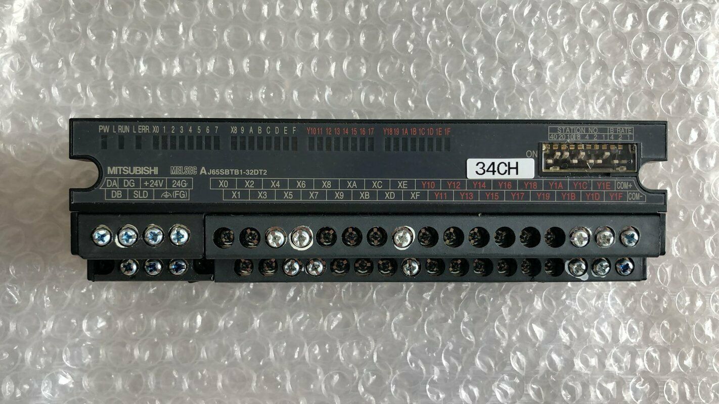 Mitsubishi PLC AJ65SBTB1-32DT2 Tested Good Condition - MITSUBISHI