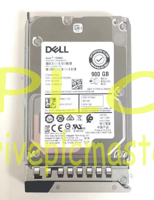 1PC Dell XTH17 0XTH17 900GB 15K 2.5" SAS 12Gbps HDD v6 ST900MP0026 #dr