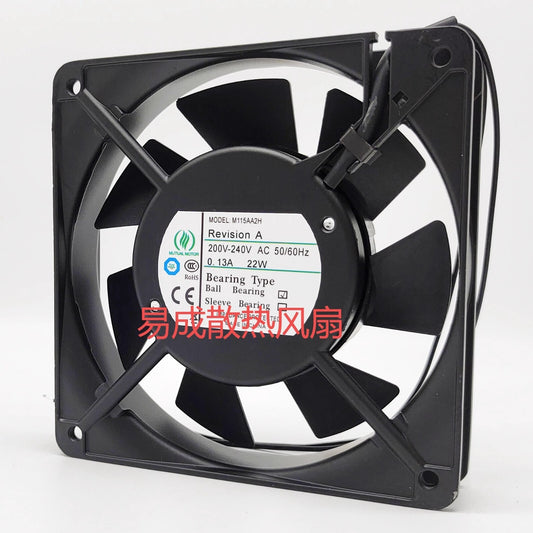 MUTUAL MOTOR M115AA2H 12025 AC200/240V 0.13A 22W 12CM Cooling Fan