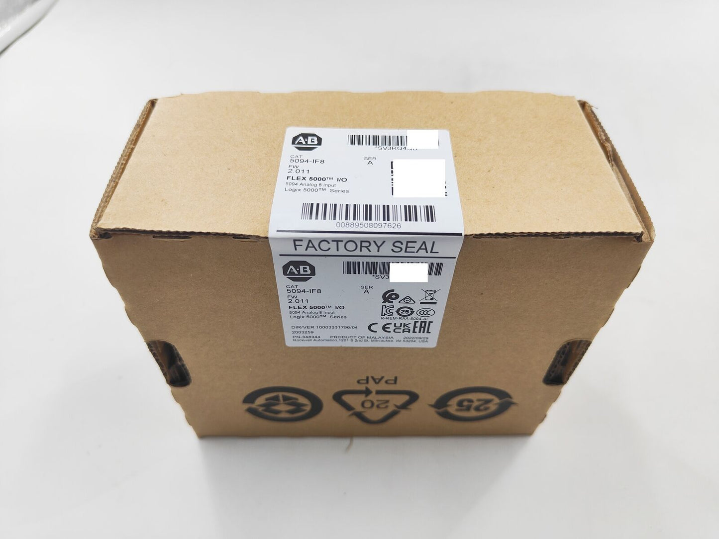 Allen Bradley 5094-IF8 Ser A Flex 5000 Input 8 Current Volt Factory Sealed - ALLEN BRADLEY