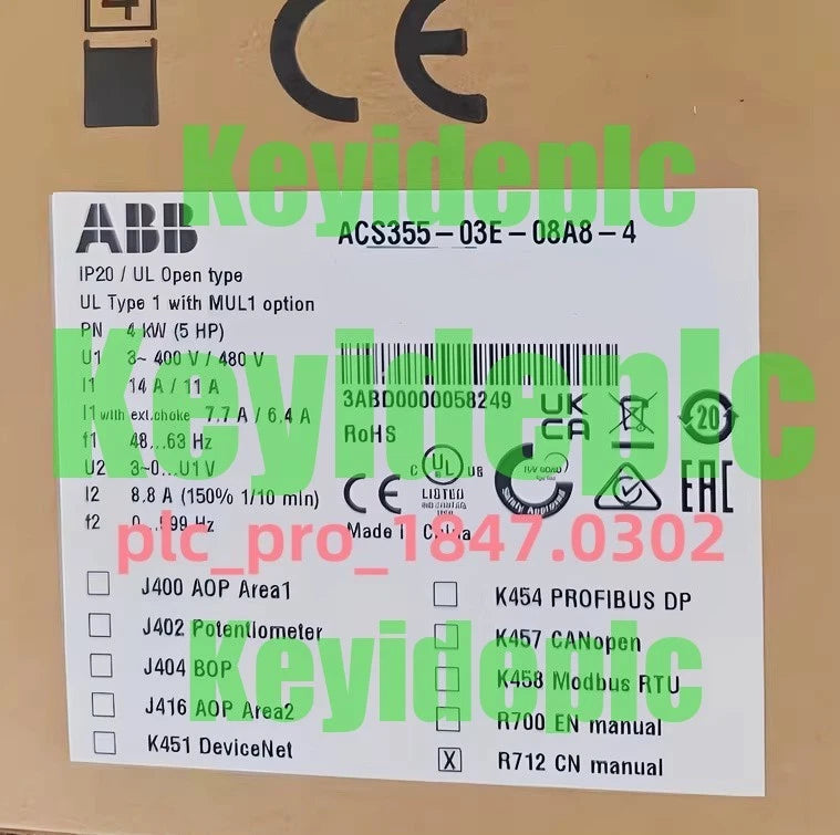 ACS355-03E-08A8-4 1PCS ABB ACS355-03E-08A8-4 Frequency Converter #k