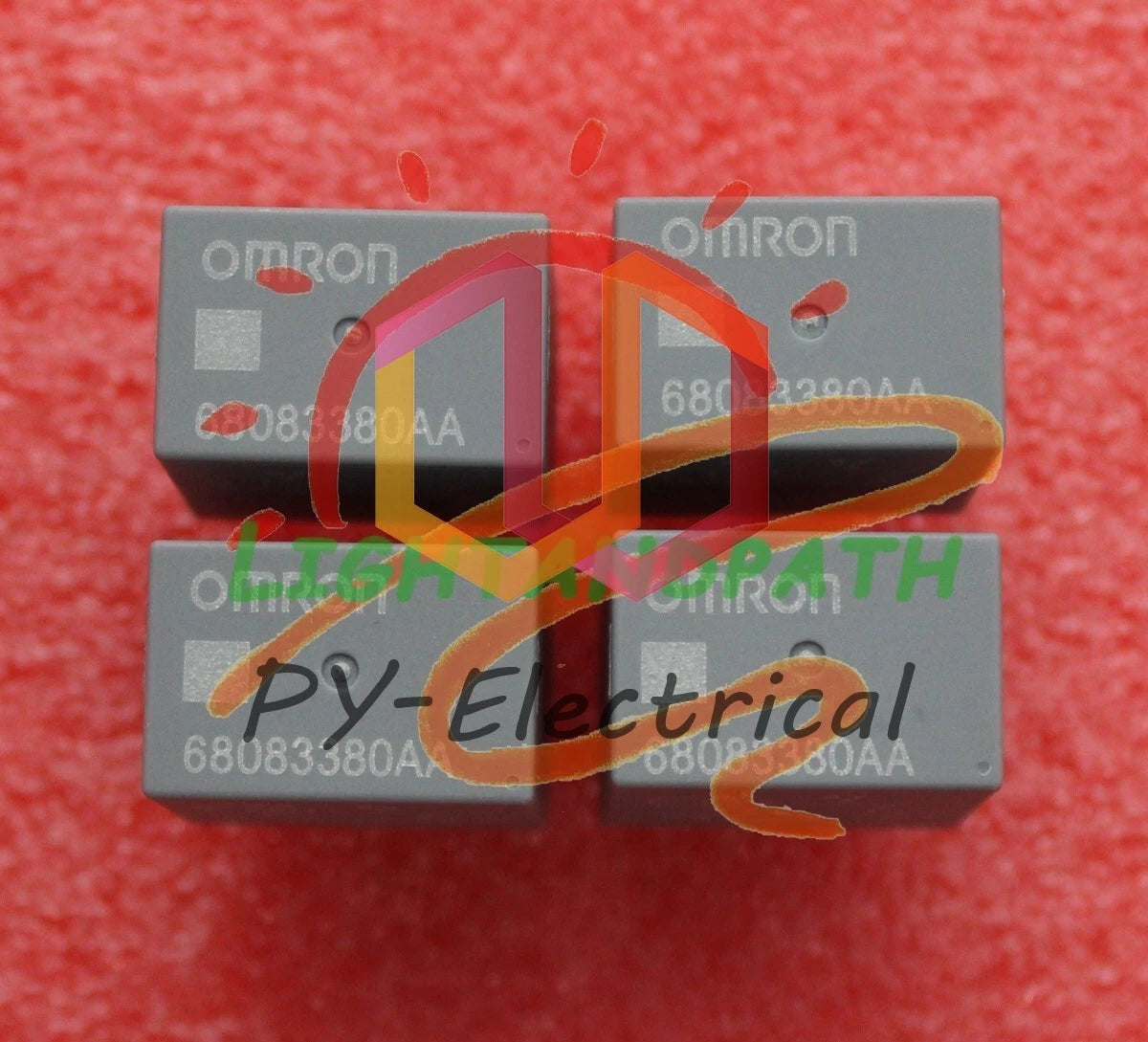 4 X For OMRON 68083380AA 05X7A13 4-Pin 12V Horn Start Fog Light Automotive Relay