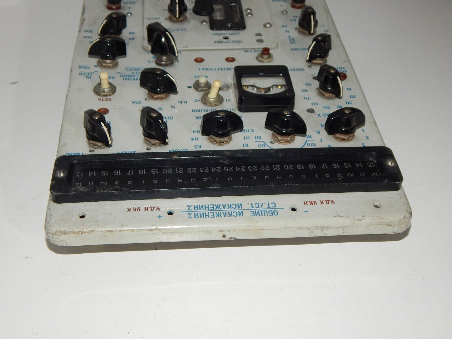 used Collectible Control Panel Module Russian Technology Aircraft Equipment ETI-69 - ETI