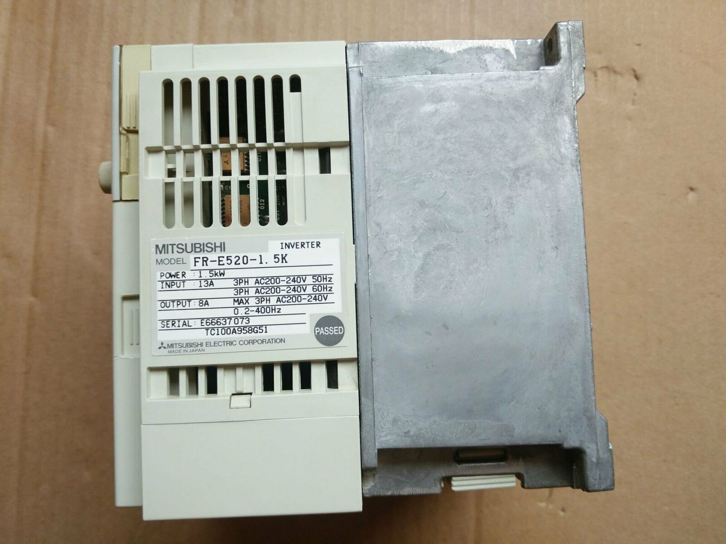 used Mitsubishi inverter FR-E520-1.5K tested in good condition - MITSUBISHI