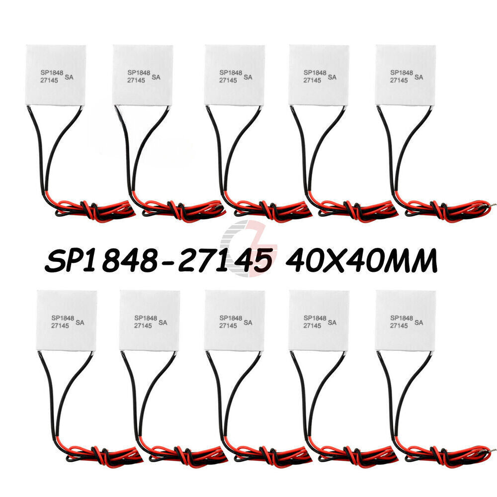 10PCS Thermoelectric Generator Temperature Peltier TEG SP1848-27145 Module 40MM