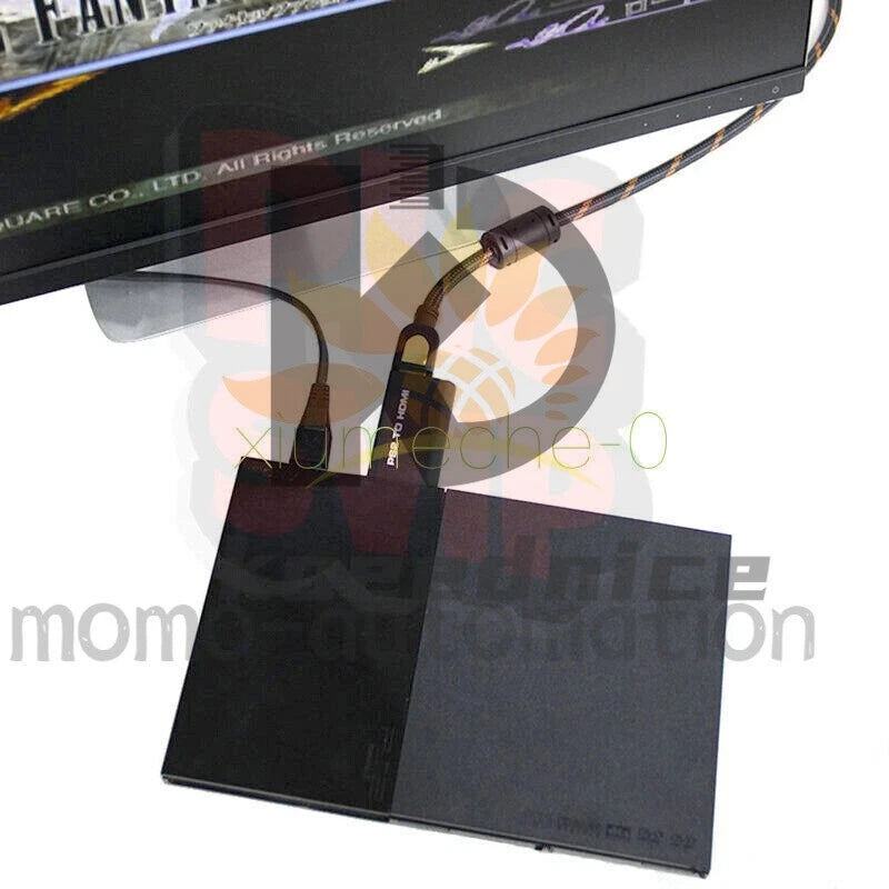 PS2 to HDMI Audio Video Cable AV Adapter Converter w/3.5mm Audio Output for HDTV