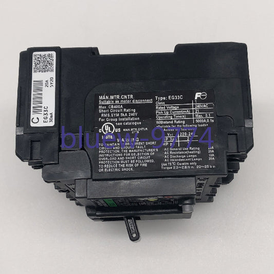 1-PC Fuji EG33C 20A 3P Circuit Breaker - FUJI