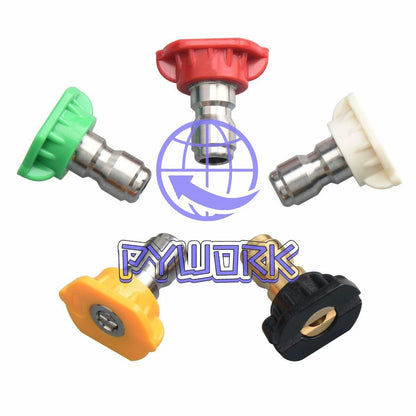 3/8" Inlet 3000 PSI High Pressure Car Wash Washer Spray Gun 5 Spray Nozzle Tip~