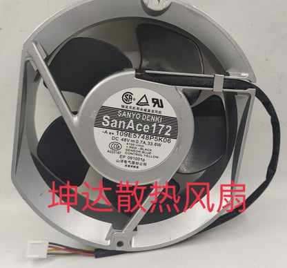 Sanyo 109E5748P5K06 17251 48V 0.7A 4-wire for Huawei switch fan 4pin