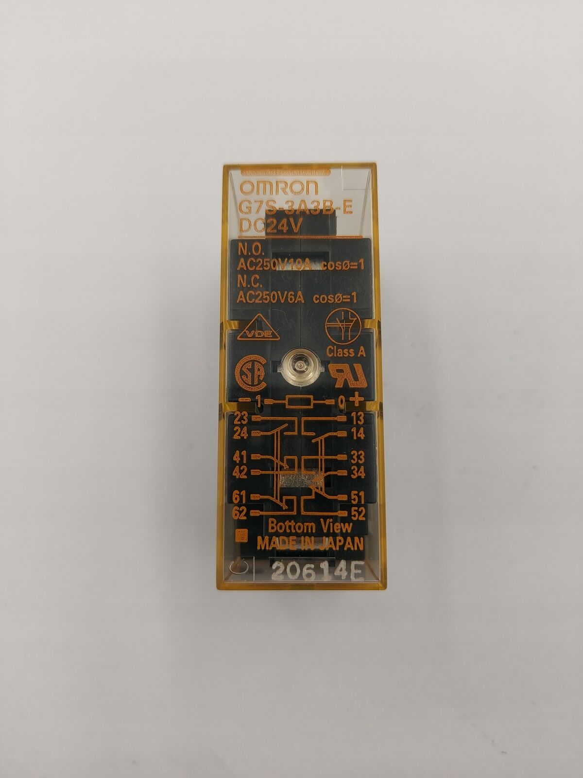 Relay G7S-3A3B DC24V Used - OMRON