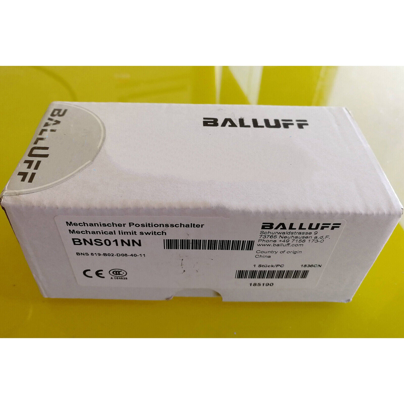 1PC BALLUFF Limit Switch BNS 819-B02-D08-40-11 - BALLUFF