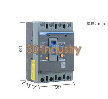 CHNT NXMLE-125S Circuit Breaker 4P 200A to 400A for Reliable Protection - CHNT