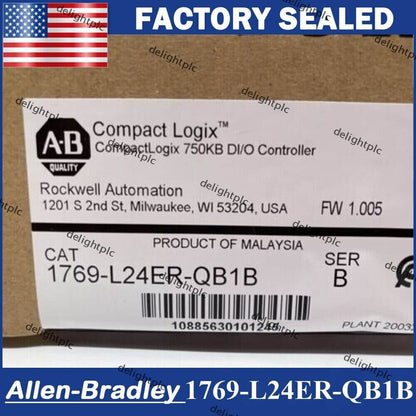 Allen Bradley 1769-L24ER-QB1B CompactLogix Controller - ALLEN BRADLEY