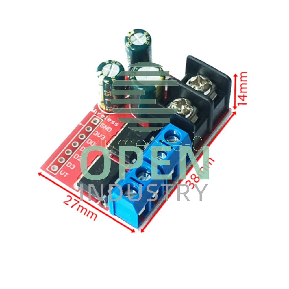 Dual 5A DC Motor Drive Remote Control Double H-Bridge PWM Speed Control Module M