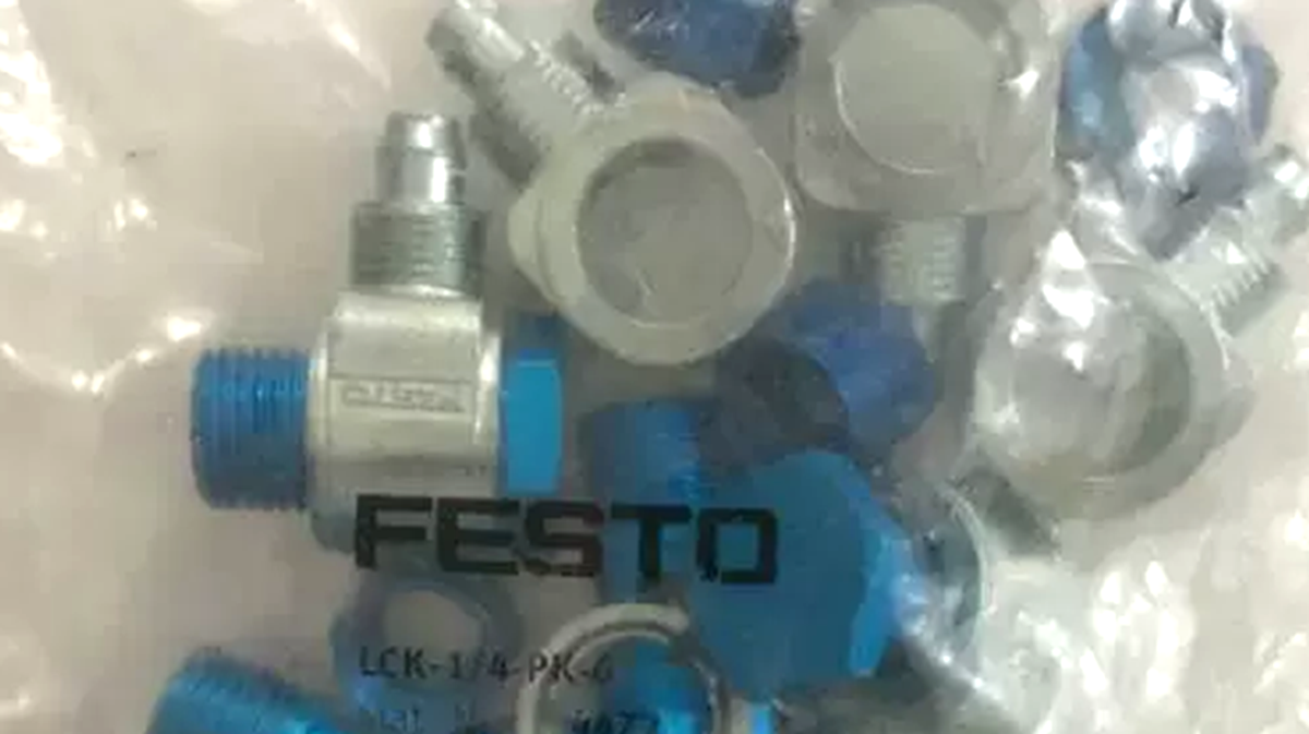 FESTO LCK-1/4-PK-6 4472 Gas Connector FESTO