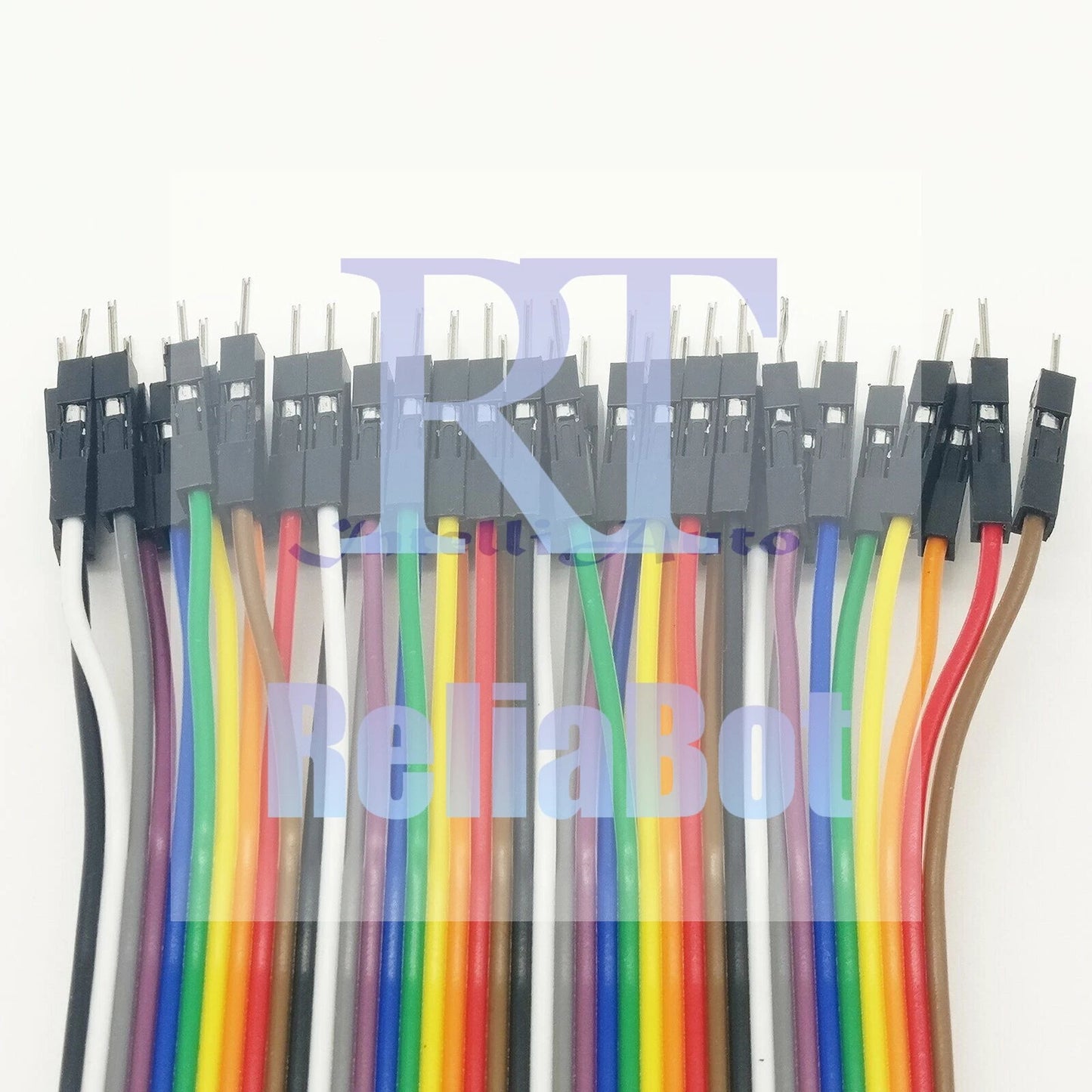 40Pcs 10CM Dupont Male To Male Jumper Wire Ribbon Cable for Breadboard Arduino -