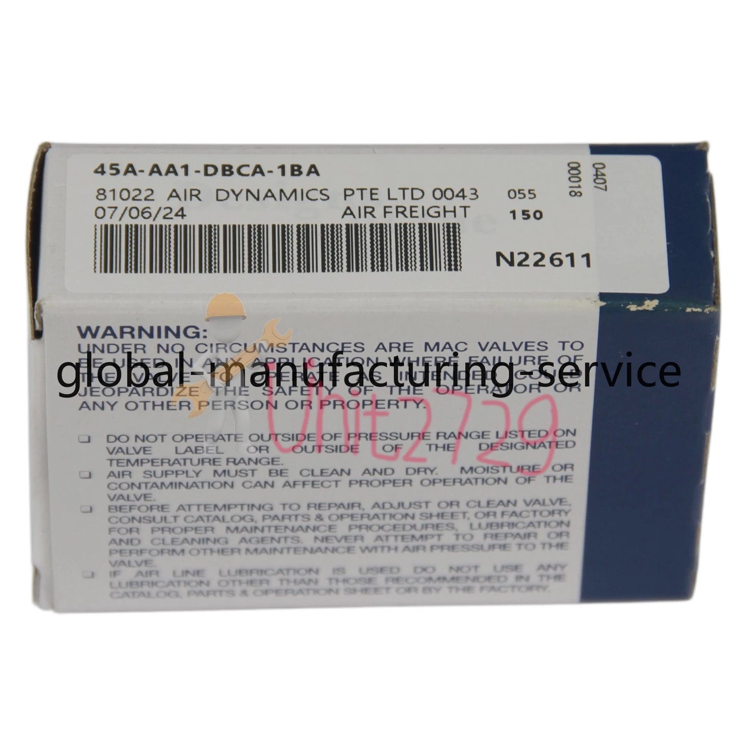 1pc MAC solenoid valve 45A-AA1-DBCA-1BA #ke