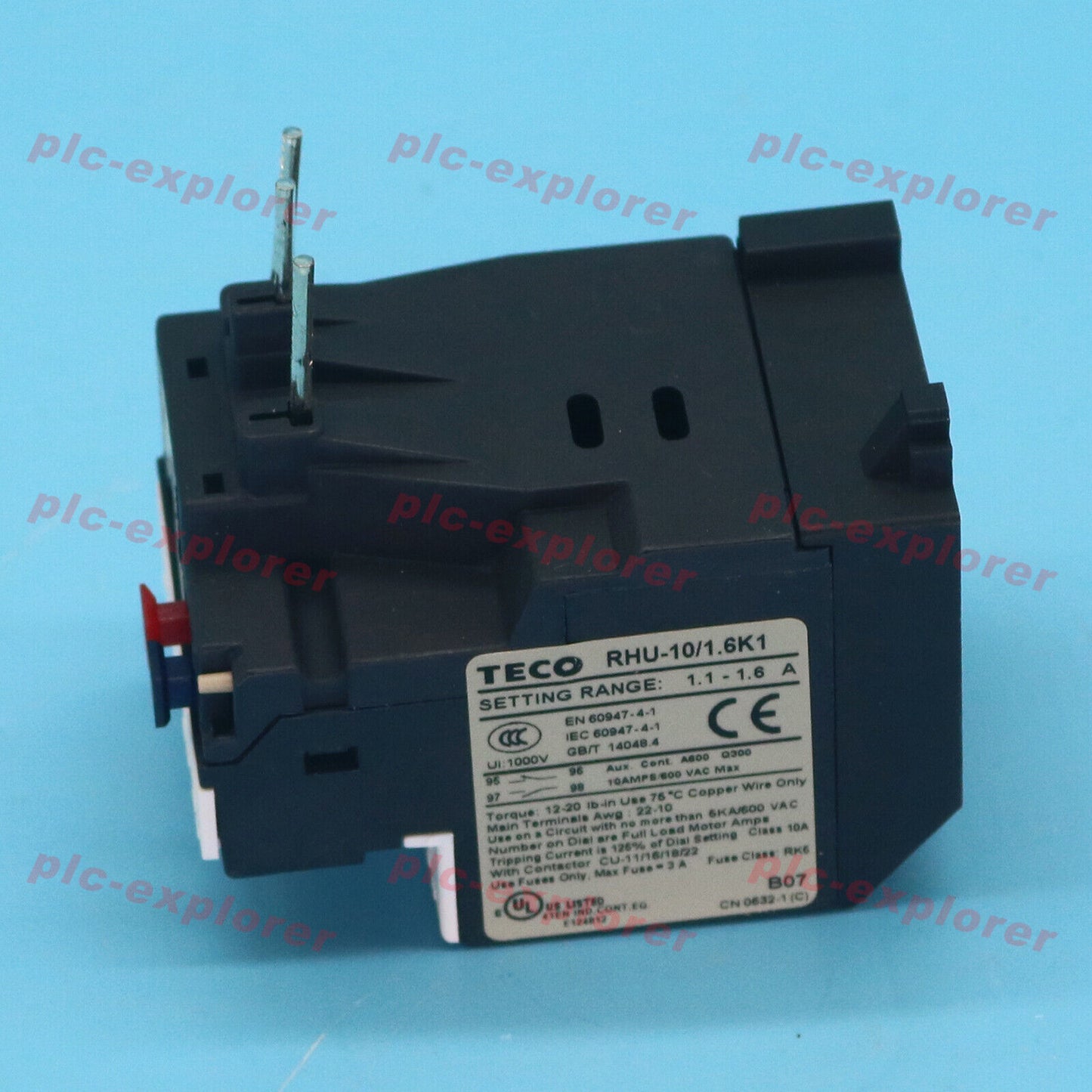 New RHU-10/1.6K1 1.1-1.6A TECO Thermal Overload Relay - TECO