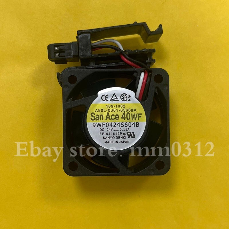 Sanyo 9WF0424S604B A90L-0001-0566#A 3-Wire with FANUC System Fan Bracket