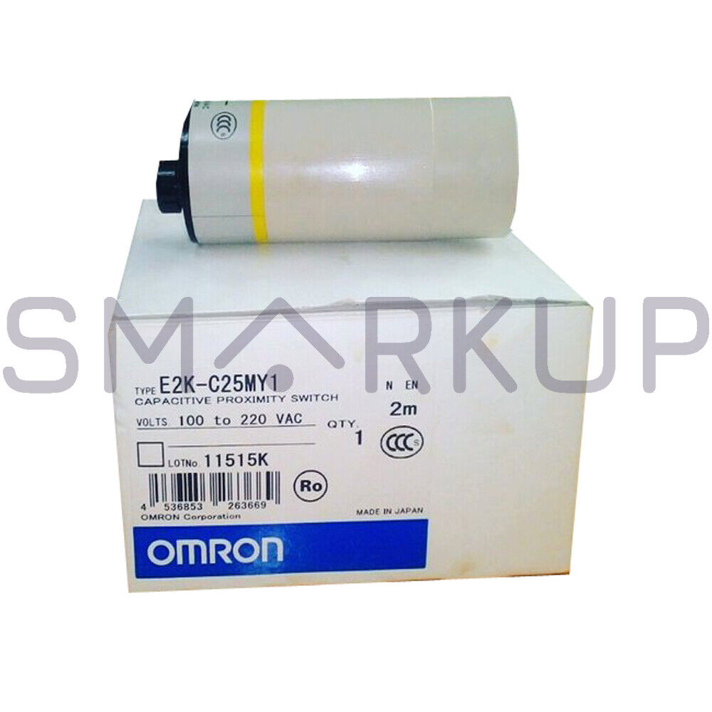 new In Box OMRON E2K-C25MY1 Capacitive Proximity Switch Sensor 90-250VAC - OMRON