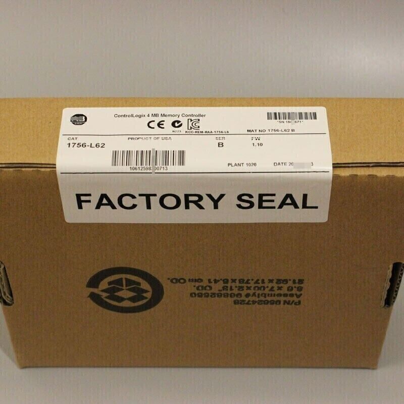 New Sealed Allen-Bradley 1756-L62 SER B Controller Logix Processor Unit Controller - ALLEN-BRADLEY