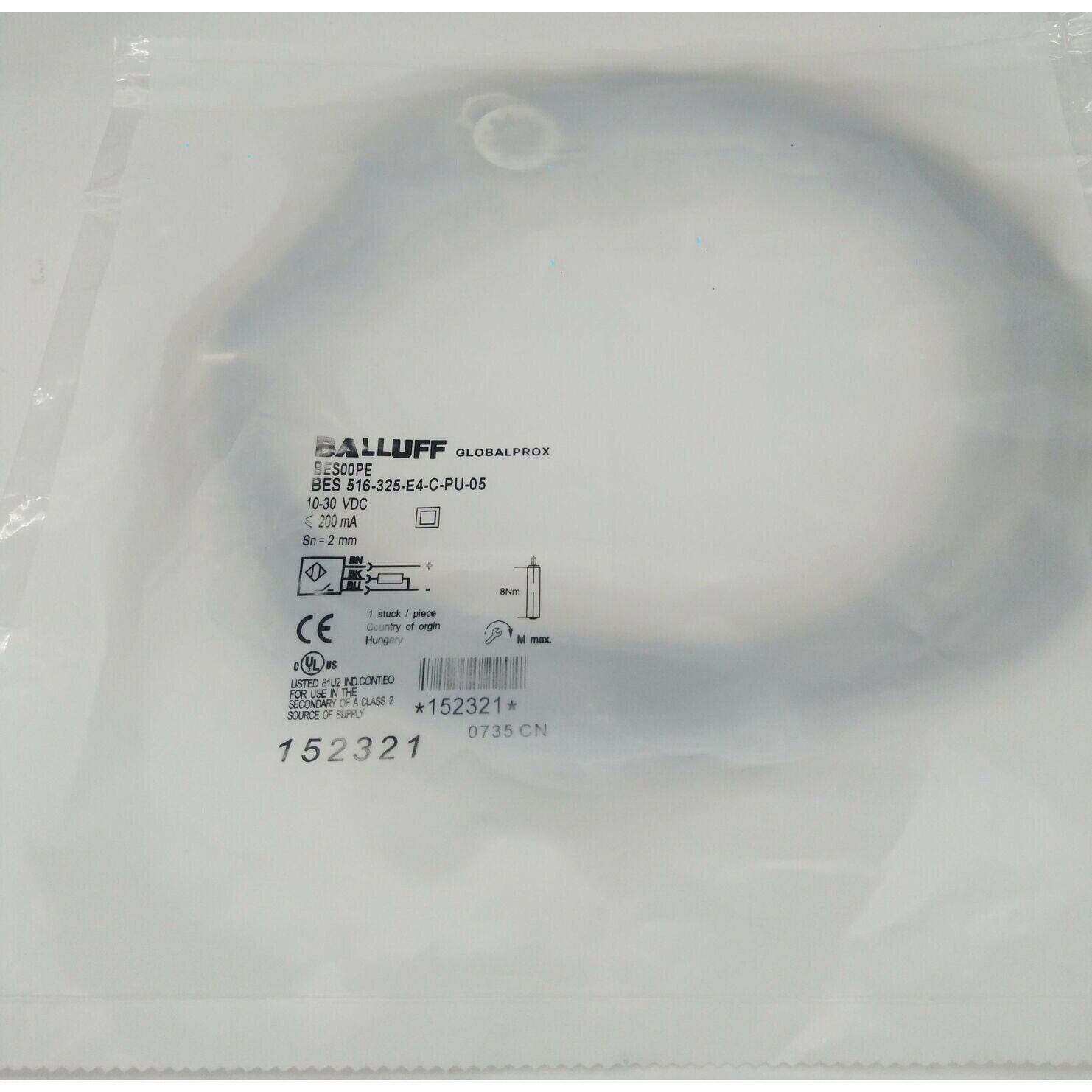 New 1PC Balluff BES 516-325-E4-C-PU-05 Sensor - BALLUFF