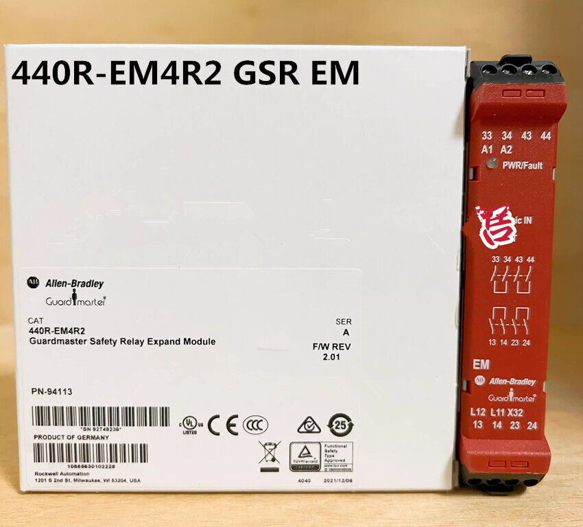 new 1pcs AB Safety Relay 440R-EM4R2 GSR EM PN-94113 - AB SAFETY RELAY