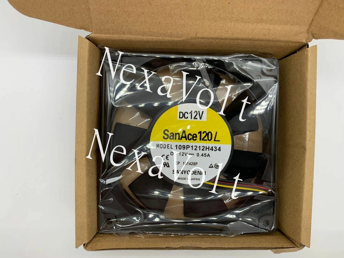 Sanyo 109P1212H434 fan 12V 0.45A 3 line 120*120*25MM