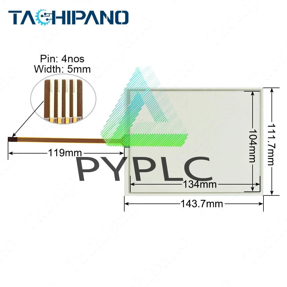 Touch Screen For FANUC A05B-2256-C103#EMH Teach Pendant Panel Glass