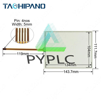 Touch Screen For FANUC A05B-2256-C103#EMH Teach Pendant Panel Glass