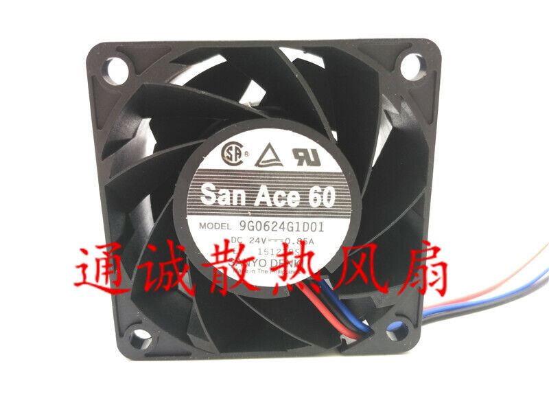 new Sanyo 9G0624G1D01 24V 0.85A 6 cm 6038 double ball inverter fan