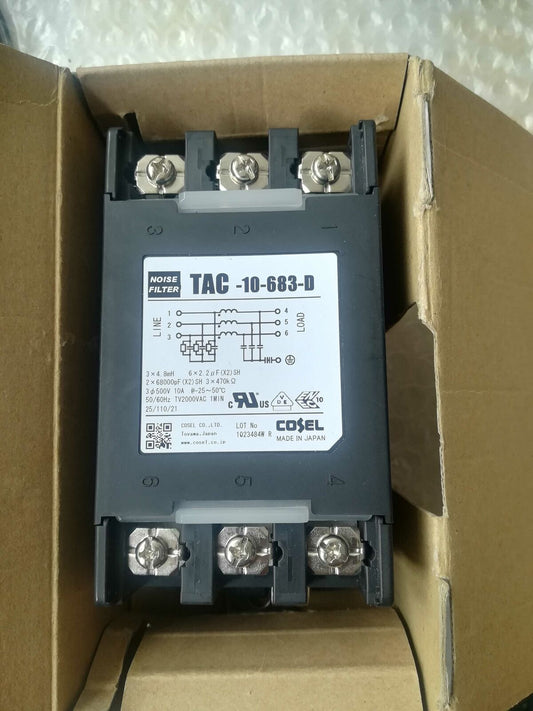 new 1pcs COSEL TAC-10-683-D Switching Power Supply Filter Noise Filter 10A AC500V - COSEL
