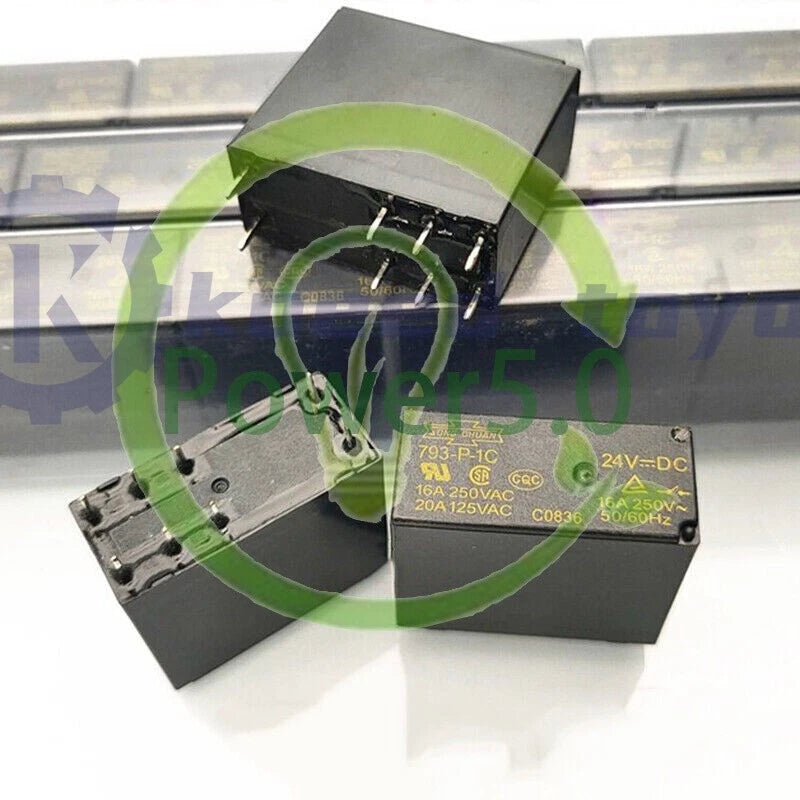 10Pcs SONG CHUAN 793-P-1C-24VDC Power Relay 16A 250VAC 8Pins ~