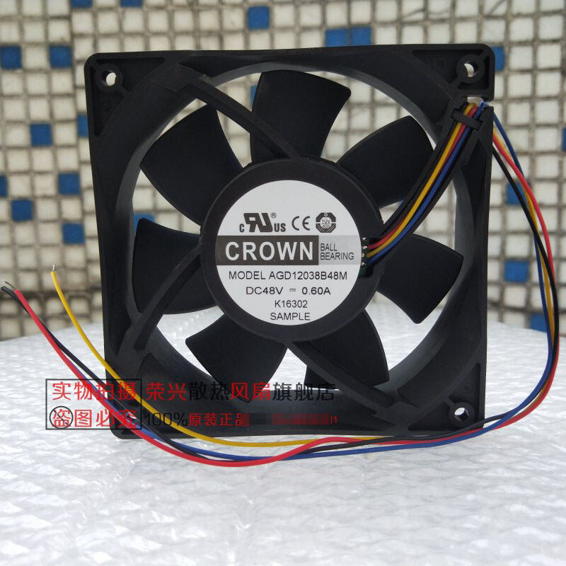 CROWN AGD12038B48M 48V 0.60A 12038 12CM cooling fan