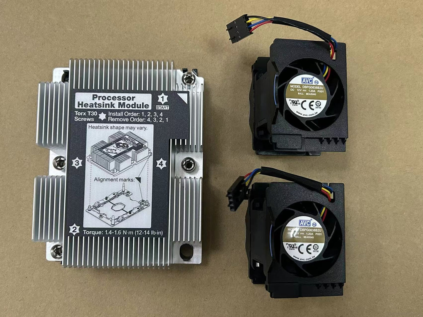 new 1pc Thinksystem SR530 radiator 01KP657, fan 01KP694