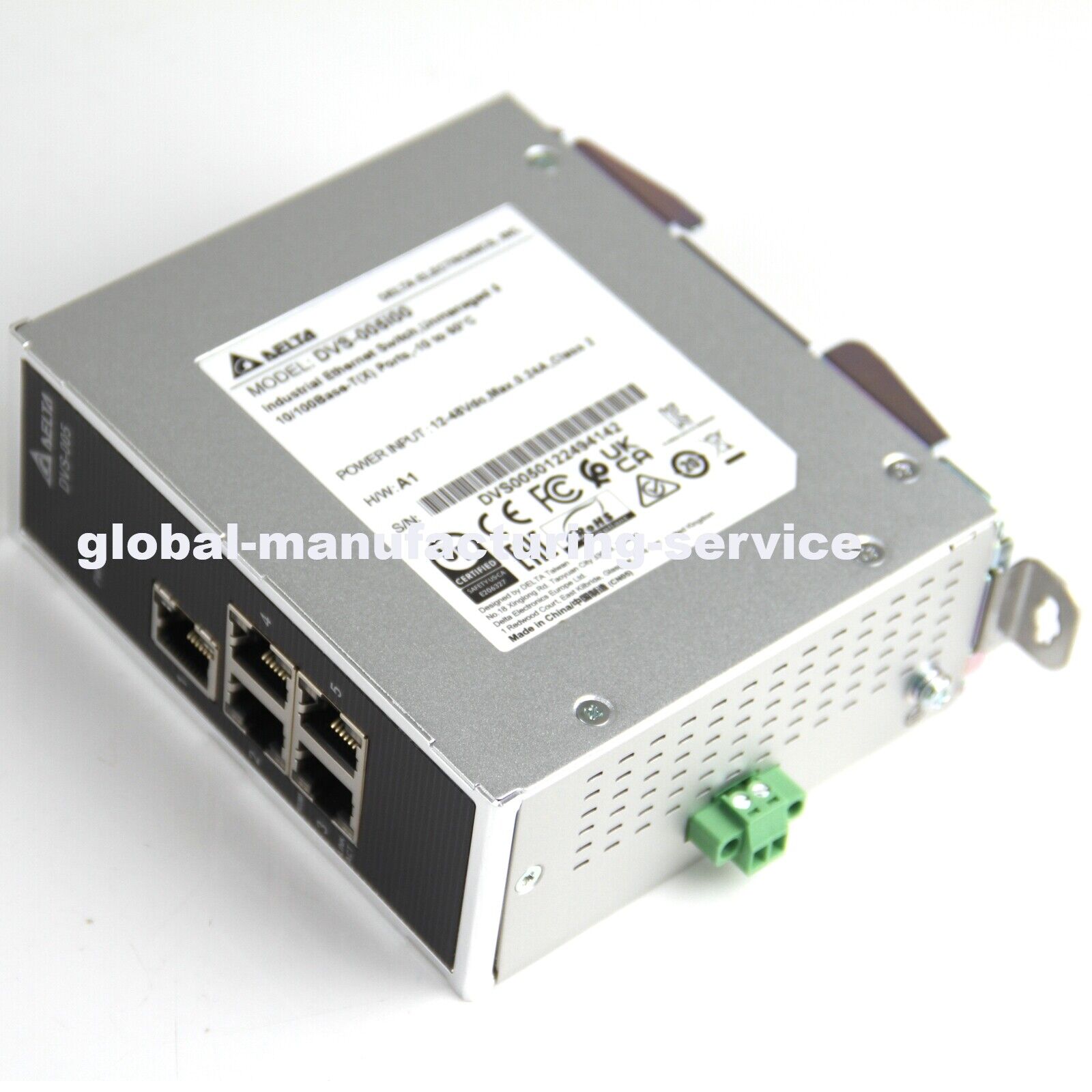 Delta DVS-005I00 Industrial Ethernet Switch DVS-005 Delta