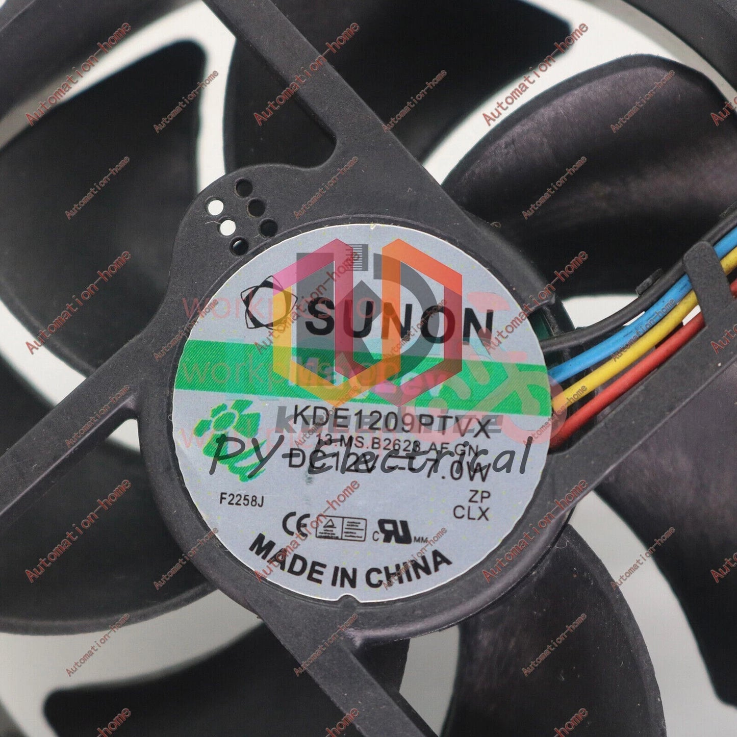 Sunon KDE1209PTVX 12V 7.0W 4Pin 90/80mm x25mm CPU Round Cooling Fan#XR