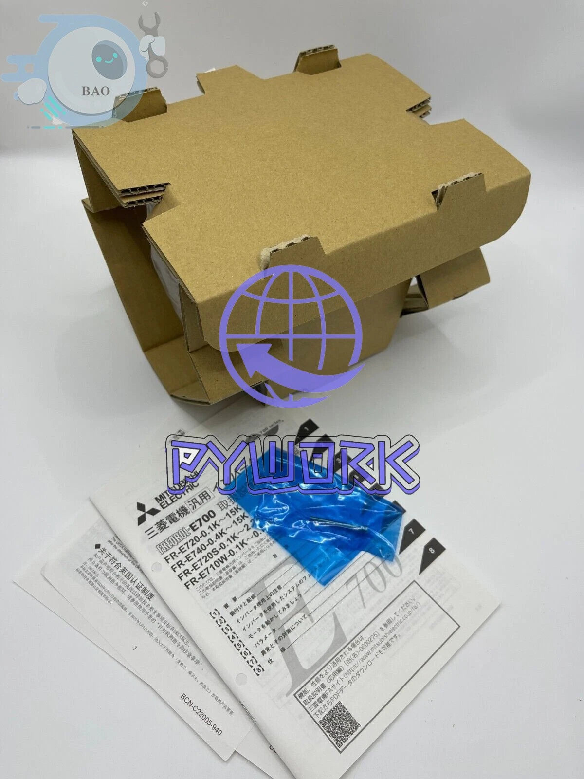 1PC Mitsubishi FR-E720-1.5K Inverter PLC FRE7201.5K 220V 1.5KW 2HP