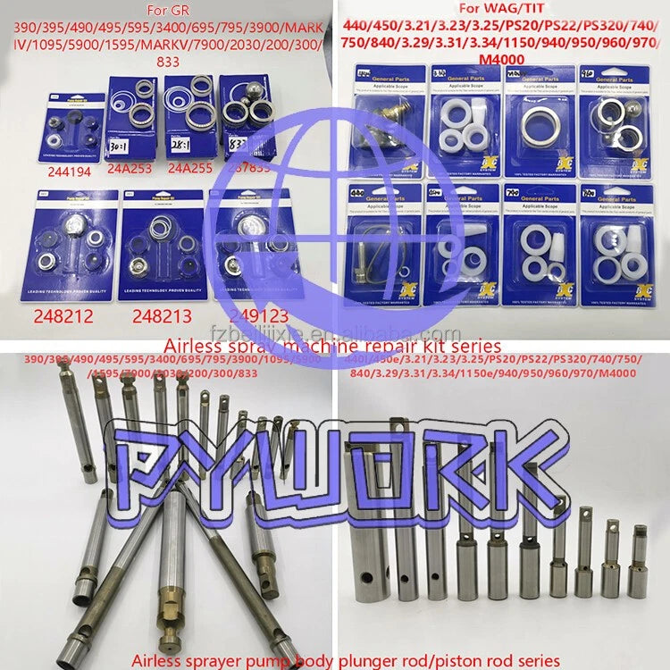220CC Pneumatic airless sprayer pump Pump body assembly 24B823 for Xtreme X30X60