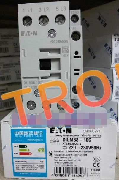 1PCS EATON MOELLER DILM38-10C 220V 50/60Hz