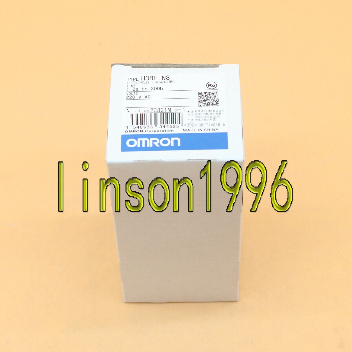 OMRON Relay Dual Timer H3BF-N8 220VAC 1.2s-300h FAST SHIP - OMRON