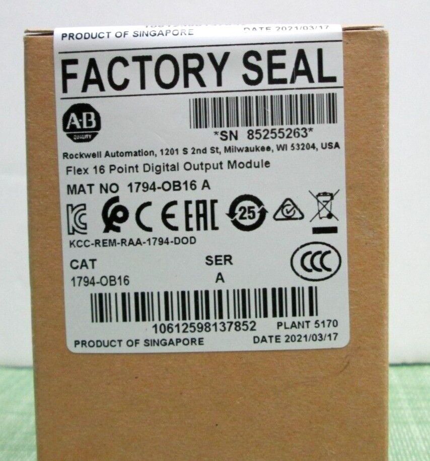 Allen Bradley A Flex 16 Point Digital Output Module OB16 - ALLEN BRADLEY