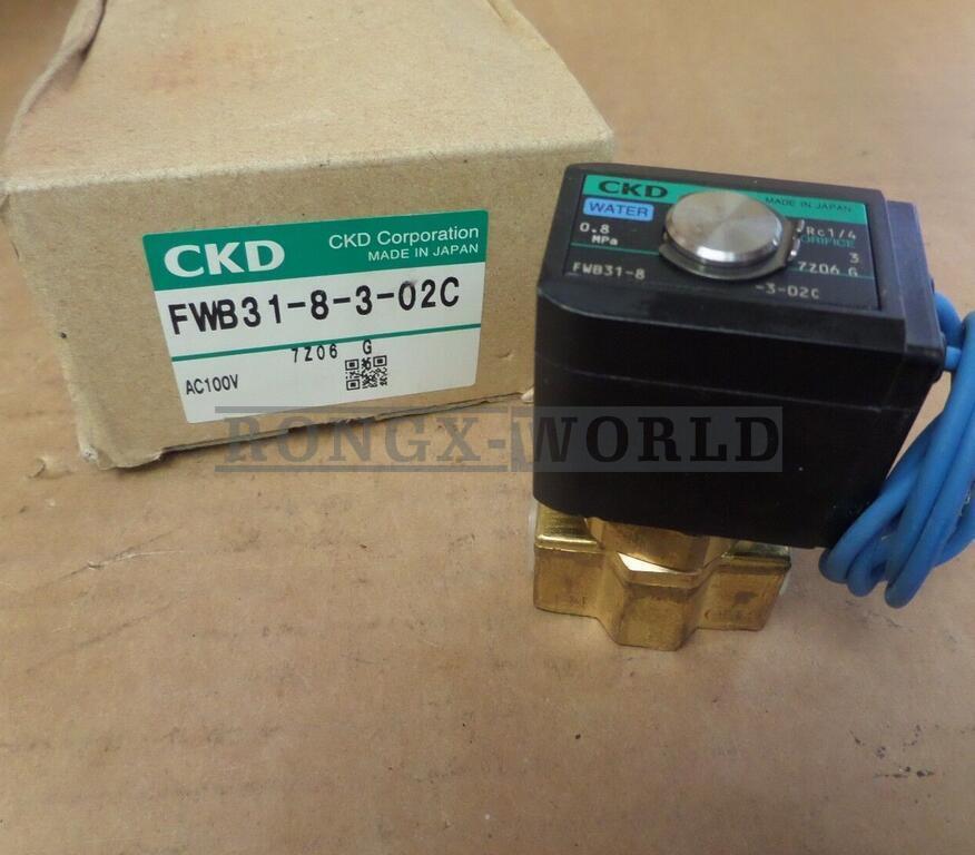 new 1PCS CKD Solenoid Valve FWB31-8-3-02C FWB318302C NPT 110V Coil - CTD