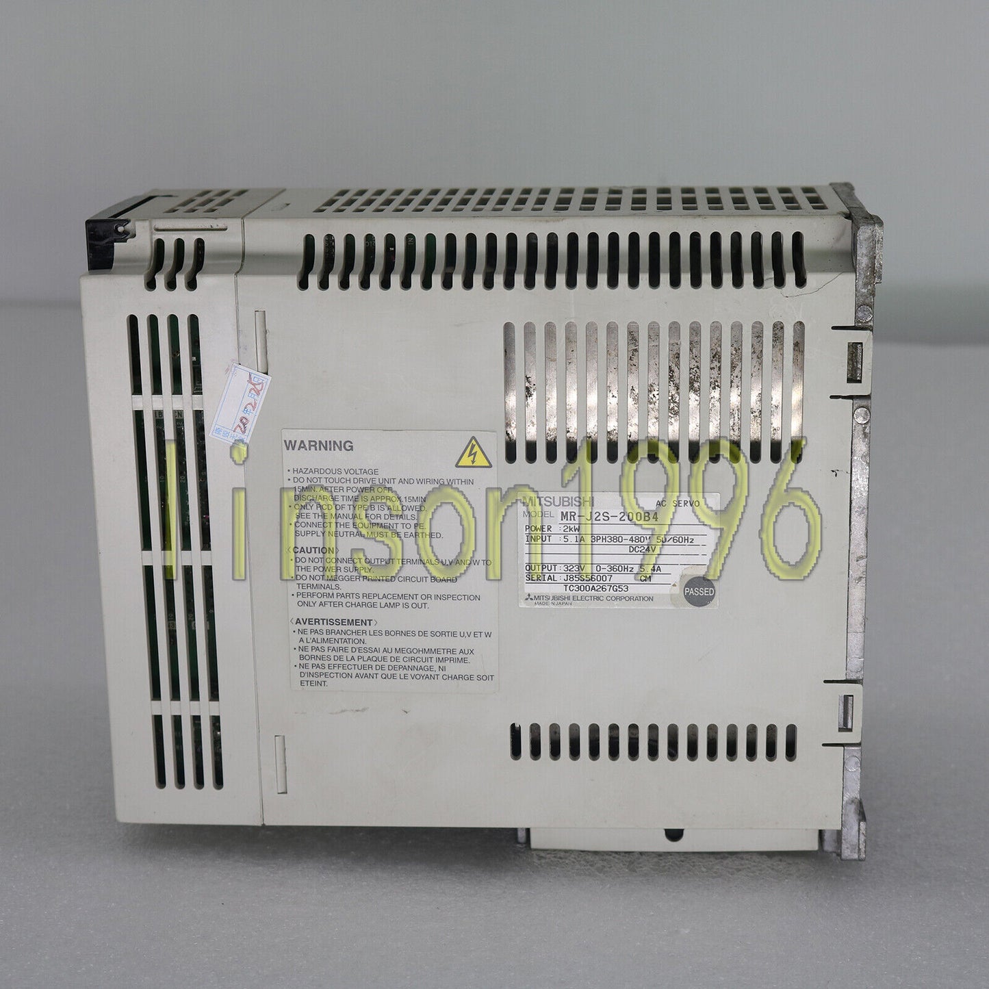 Used Mitsubishi MR-J2S-200B4 Servo Amplifier - MITSUBISHI