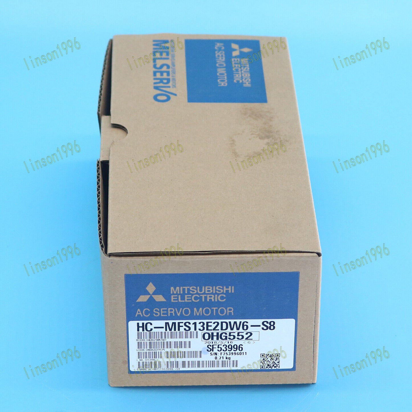 Mitsubishi HC-MFS13E2DW6-S8 AC Servo Motor Ship - MITSUBISHI
