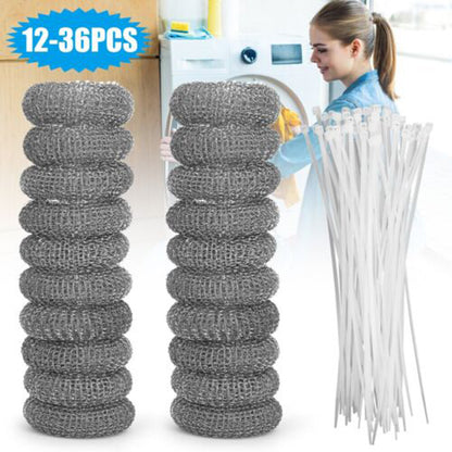 new 50 Lot Washing Machine Lint Mesh Ties Washer Filter Drain Trap Hose Screen Snare