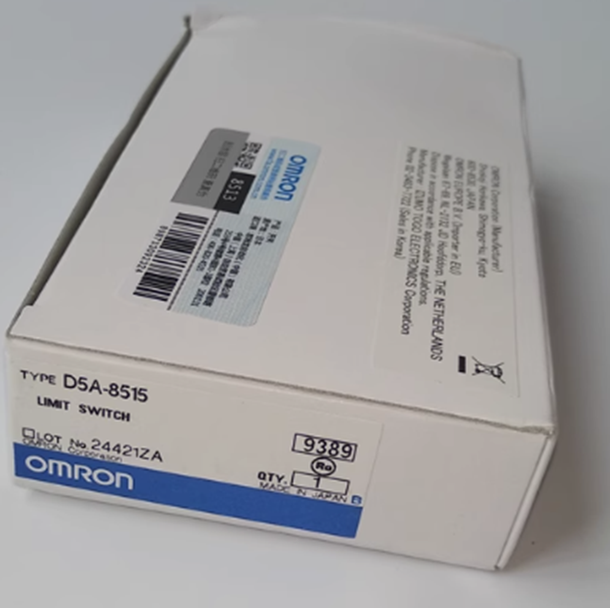 Omron Automation and Safety D5A-8515 Plunger Limit Type Cable Output PNP - OMRON