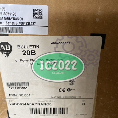 20BD014A0AYNANC0 AB PowerFlex 700 VFD - AB