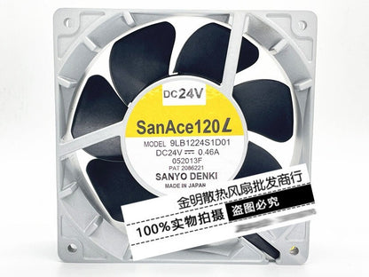 Sanyo 12CM 9LB1224S1D01 24V 0.46A aluminum frame frequency converter cooling fan